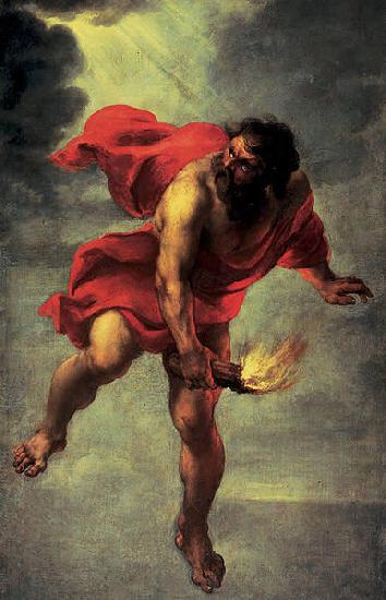 Jan Cossiers Prometheus Carrying Fire oil painting image